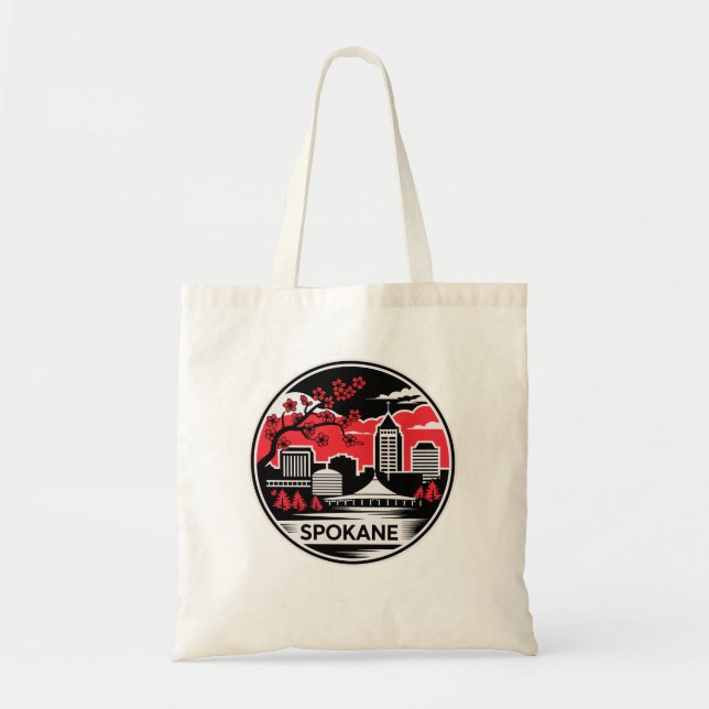 Bolsa Tote Spokane City Washington EUA (Frente)