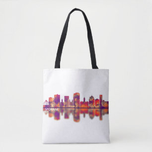 Bolsa Tote Spokane Washington Skyline