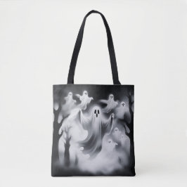 Bolsa Tote Spooky Ghosts Graveyard Personalizado