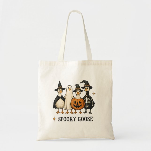 Bolsa Tote Spooky Goose Halloween (Frente)