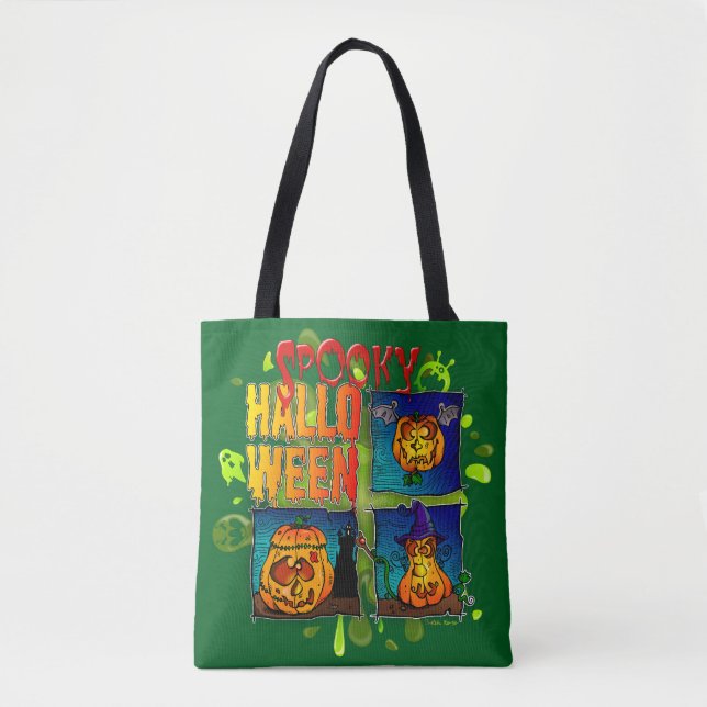 Bolsa Tote Spooky Halloween (Frente)