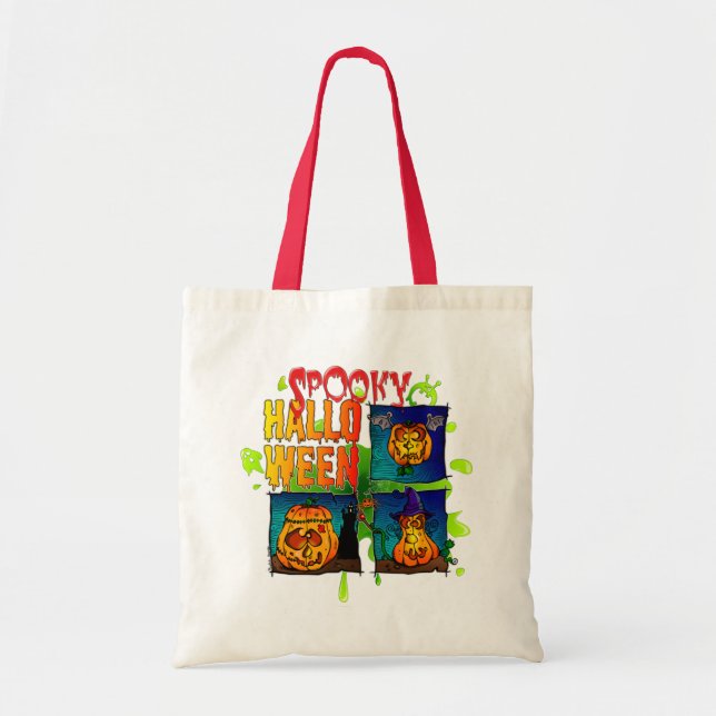 Bolsa Tote Spooky Halloween (Frente)