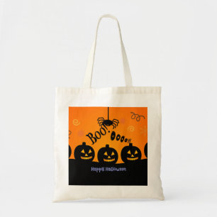 Bolsa Tote Spooky Halloween Pumpkins Jack-o-Lanterns