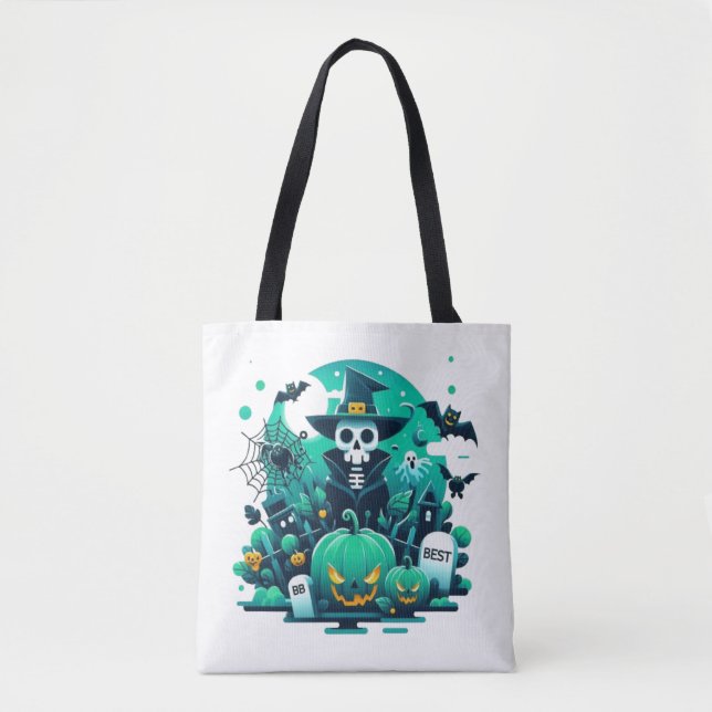Bolsa Tote Spooky Pumpkin (Frente)