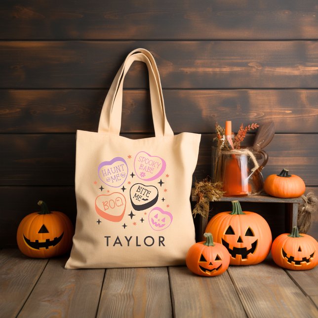 Bolsa Tote Spooky Season Retro Groovy (Criador carregado)