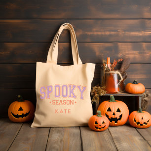 Bolsa Tote Spooky Season Retro Groovy Halloween