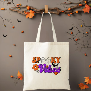 Bolsa Tote Spooky Vibes Ghosts