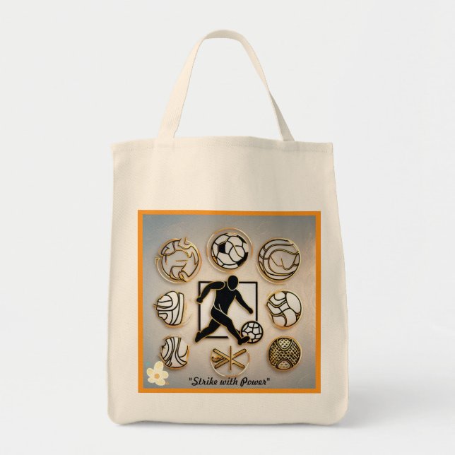 Bolsa Tote "Sports Design Fusion" (Frente)