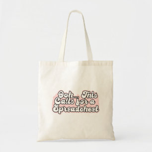 Bolsa Tote Spreadsheet Tote Bag Engraçado