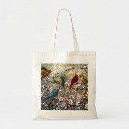 Bolsa Tote Spring Meet: Colorful Songbirds Bird Lovers Gifts