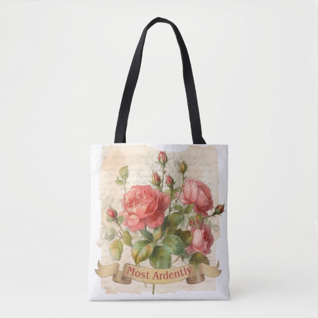 Bolsa Tote Sr. Darcy Cita, Mais Ardentemente, Amor Romântico (Frente)