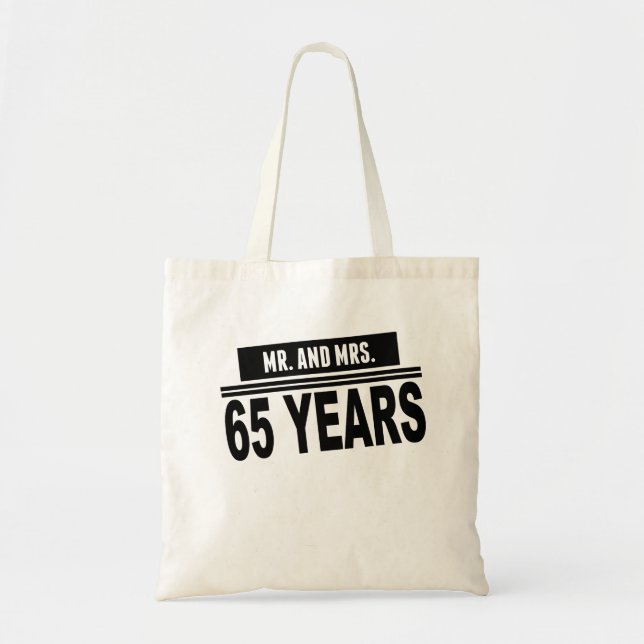 Bolsa Tote Sr. E Sra. 65 anos (Frente)