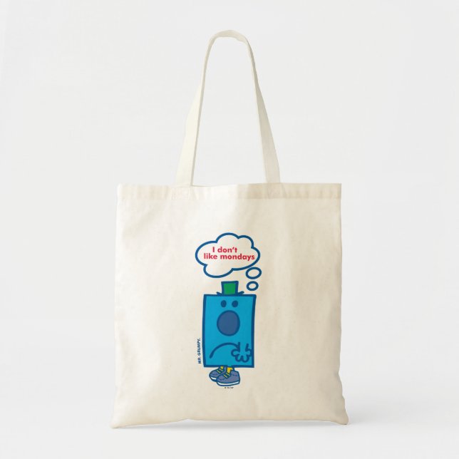 Bolsa Tote Sr. Grumpy | Eu não gosto das segundas-feiras pens (Frente)