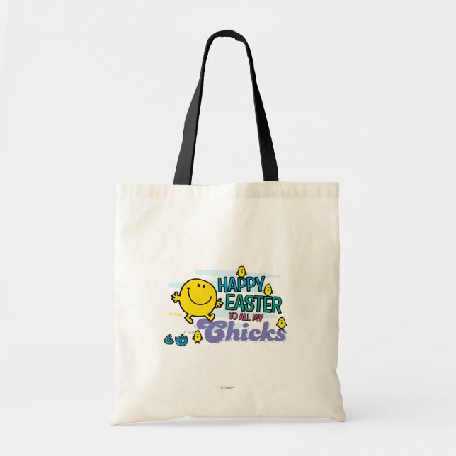 Bolsa Tote Sr. Happy | Felz pascoa A Todos Os Meus Pintinhos (Frente)