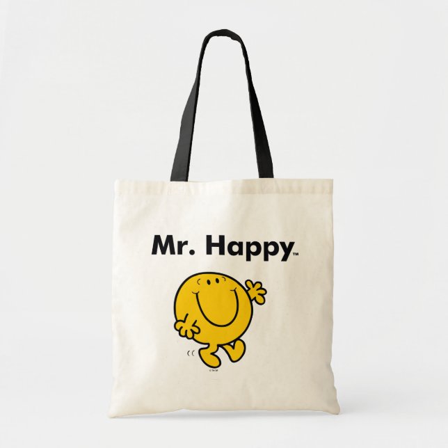 Bolsa Tote Sr. Men | O Sr. Happy É Sempre Feliz (Frente)