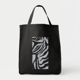 Bolsa Tote Sr. Olho de Zebra Pintura Planícies Africanos Vida