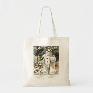 Bolsa Tote Sr. Snowman e Sr. Crow