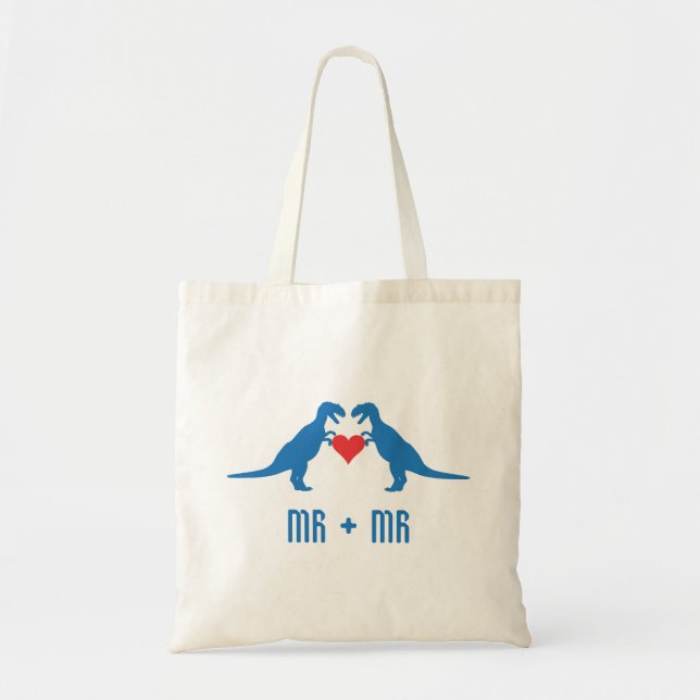 Bolsa Tote Sr+Sr - O Amor é Amor Dinossauros (Frente)