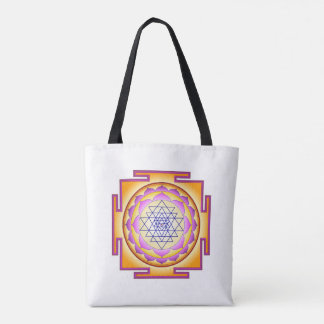 Bolsa Tote Sri Yantra Chakra Shiva Shakti Navayoni Deusa 
