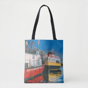 Bolsa Tote Srta. Barco de Bombeiros de Portland e Ferries da