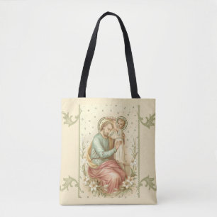 Bolsa Tote St Joseph & bebê Jesus