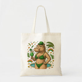 Bolsa Tote St. Patrick’s Tropical Pool Party for Hippo Lovers