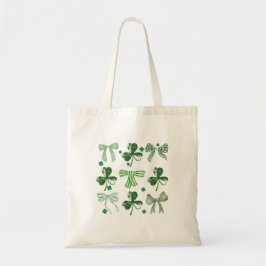 Bolsa Tote St. Patrick's Day Lucky Clover and Bow