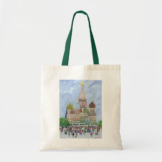 Bolsa Tote St. Quadrado vermelho 1995 da catedral da (Frente)