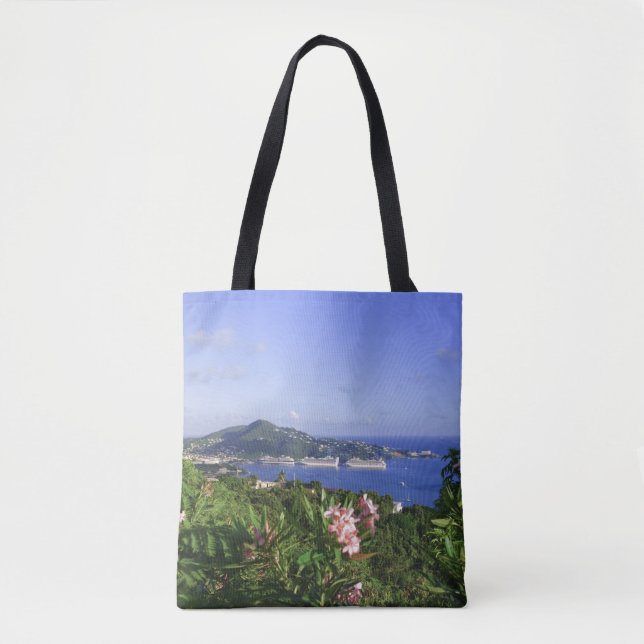 Bolsa Tote St. Thomas, Ilhas Virgens Americanas. Charlotte (Frente)