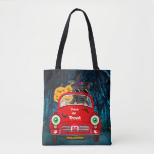 Bolsa Tote Staffordshire Dog Dirigindo Carro Assustador Hallo