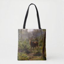 Stag (Male Deer) in the Woods (por Rosa Bonheur)