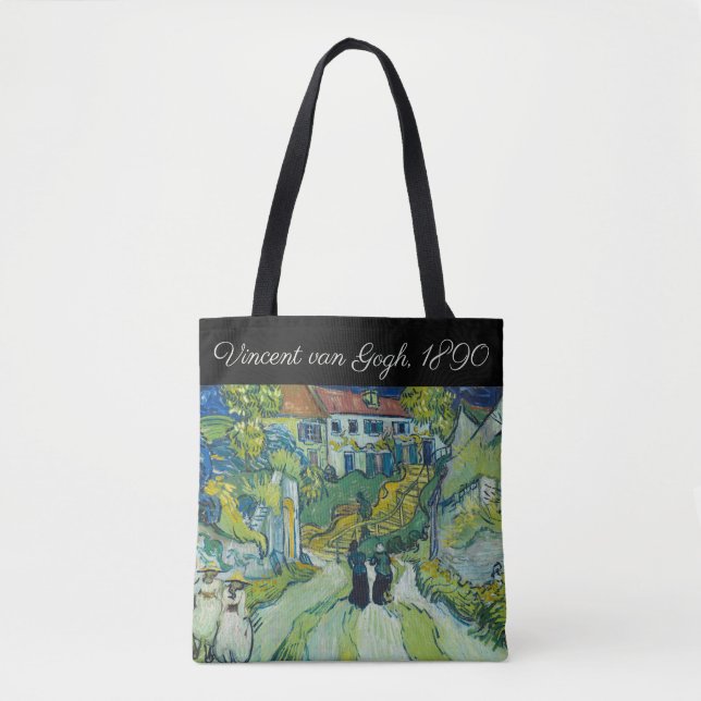 Bolsa Tote Stairway at Auvers, por van Gogh: (Frente)