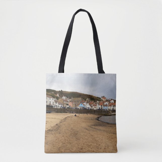 Bolsa Tote Staithes Harbour Beach and Village Front (Frente)