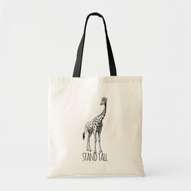 Bolsa Tote Stand Tall Graceful Giraffe (Frente)