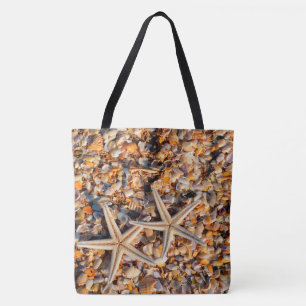Bolsa Tote Starfish e Seashells