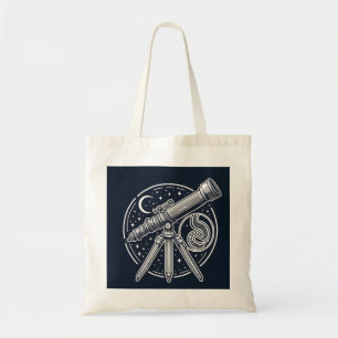 Bolsa Tote Stargazer Cósmico Vintage Telescope Art
