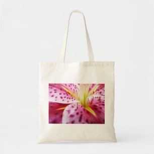 Bolsa Tote Stargazer Lily Bright Magenta Floral