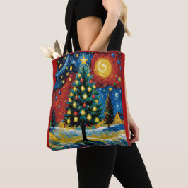 Bolsa Tote Starry Christmas Night