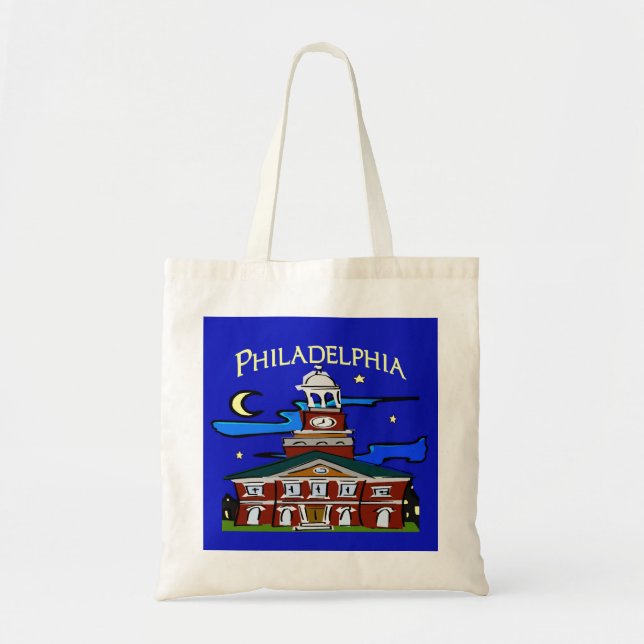 Bolsa Tote Starry Night Philadelphia Moon (Frente)