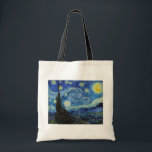 Bolsa Tote Starry Night, Vincent van Gogh<br><div class="desc">Vincent Willem van Gogh (30 de março de 1853 - 29 de julho de 1890) foi um pintor holandês impressionista poste que se encontra entre as figuras mais famosas e influentes da história da arte ocidental. Em pouco mais de uma década, criou cerca de 2.100 trabalhos de arte, incluindo cerca...</div>