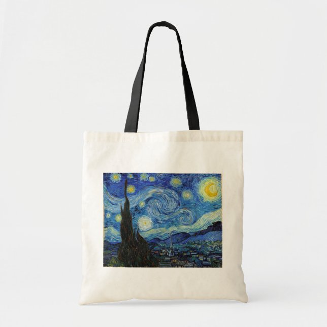 Bolsa Tote Starry Night, Vincent van Gogh (Frente)