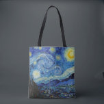 Bolsa Tote Starry Night, Vincent van Gogh<br><div class="desc">Vincent Willem van Gogh (30 de março de 1853 - 29 de julho de 1890) era um pintor holandês impressionista poste que se encontra entre as figuras mais famosas e influentes da história da arte ocidental. Em pouco mais de uma década, criou cerca de 2.100 trabalhos de arte, incluindo cerca...</div>