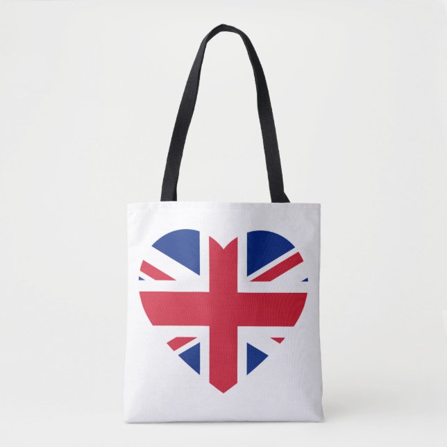 Bolsa Tote stcnt Union Jack Heartflag (Frente)