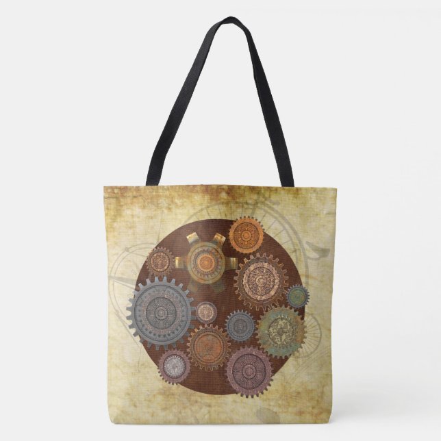 Bolsa Tote Steam Elegance Steampunk (Frente)