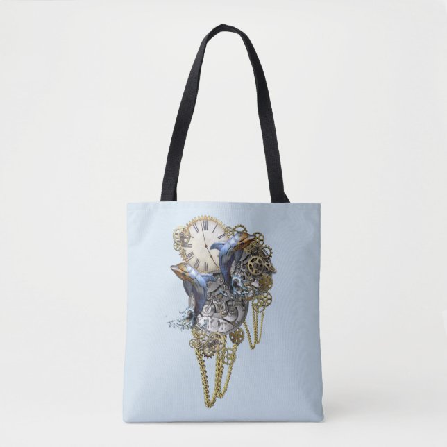 Bolsa Tote Steampunk - Escultura (Frente)