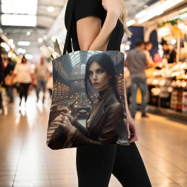 Bolsa Tote Steampunk Vintage Victorian Lady Librarian
