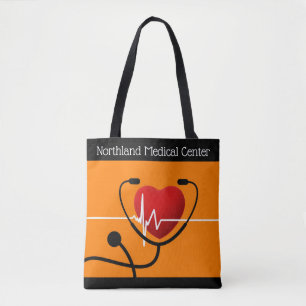 Bolsa Tote Stethoscope, Heart and EKG Healthcare