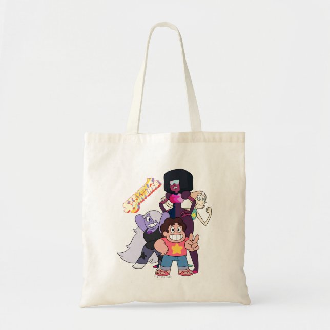 Bolsa Tote Steven Universe | Grupo Crystal Gem Pose (Frente)