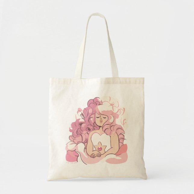 Bolsa Tote Steven Universe | Ilustração de Rosa Quartz (Frente)