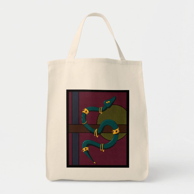 Bolsa Tote Sticker Carré Snake (Frente)